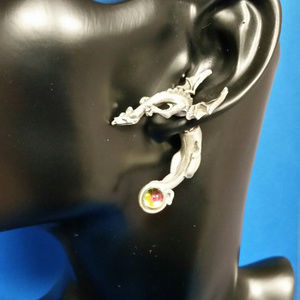 Dragon earrings and pendant.